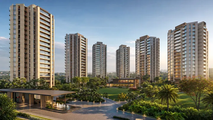 Lodha Hopefarm Whitefield aerial view of the 8-acre master plan Lodha Hopefarm Whitefield aerial view of the 8-acre master plan